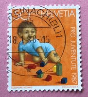 Nr.J 304 Kriechendes Kind Pro Juventute GESTEMPELT 1987  