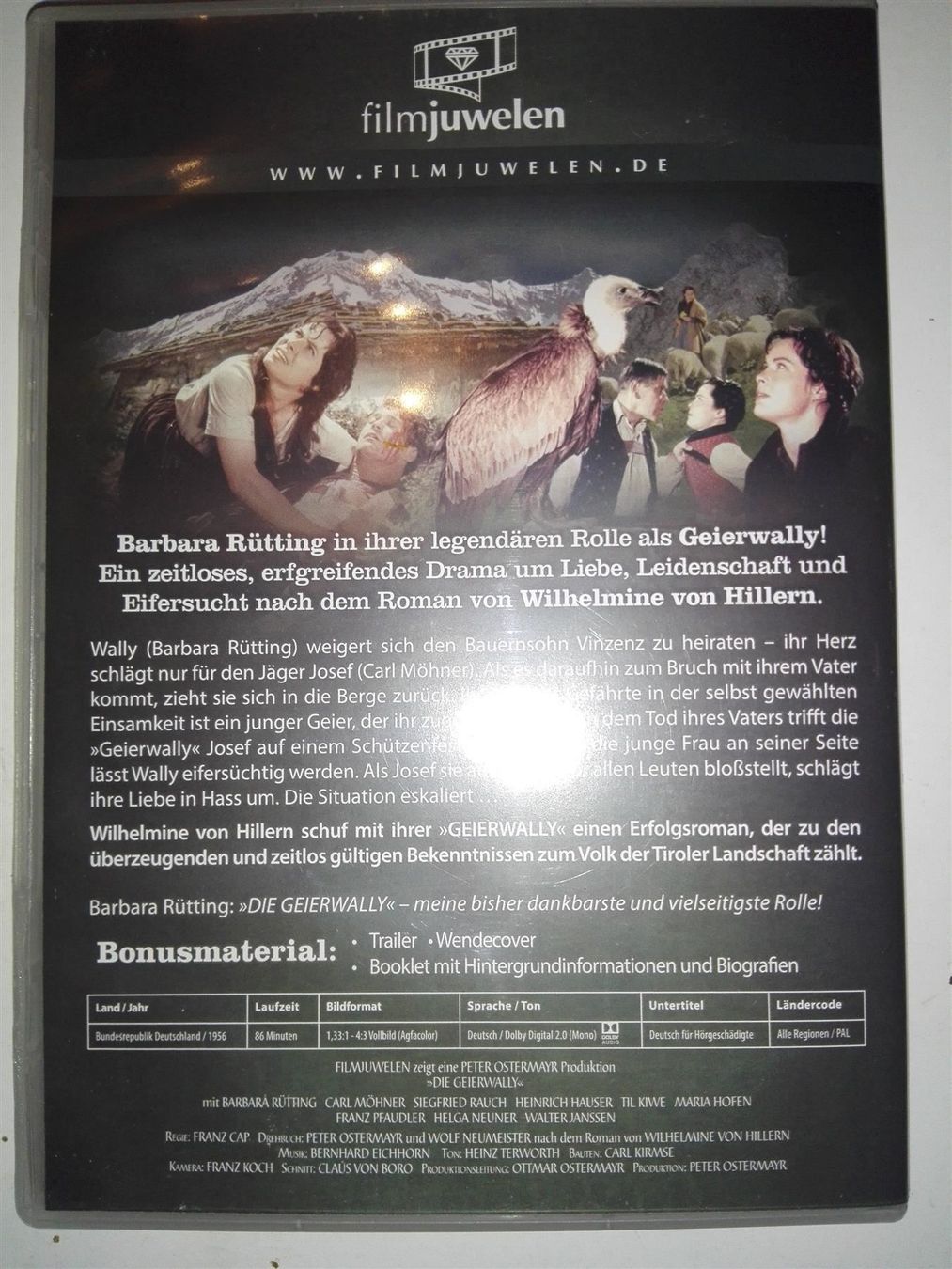 Tutti i DVDs: Die Geierwally                                       ©'1956 – Usato da St.Gallen venduto da elk2023 2