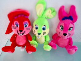 3 PELUCHES LAPIN MIGROS