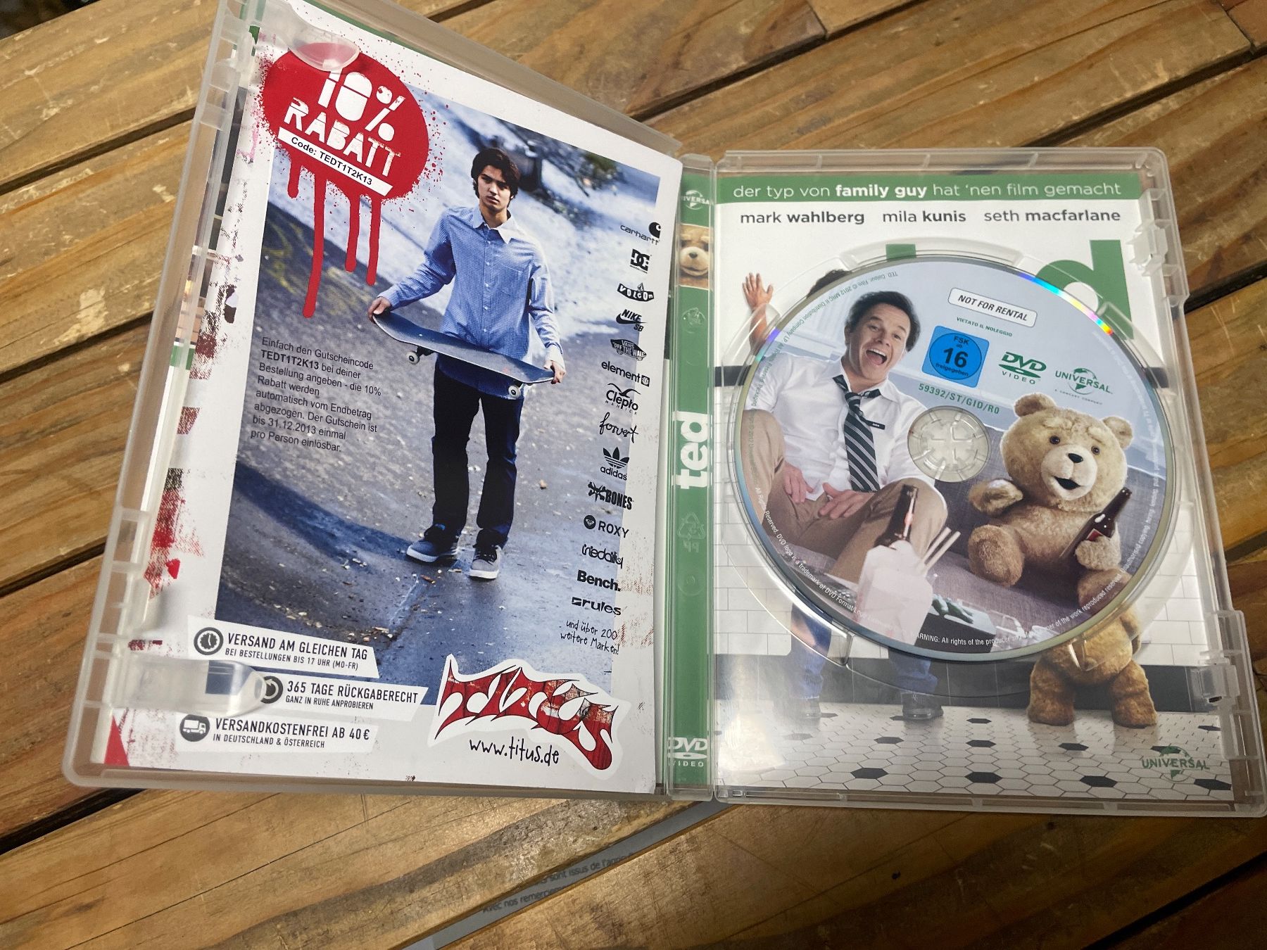 Tous les DVDs: DVD ted (allemand) – D'occasion à moudon par faucheur2 2