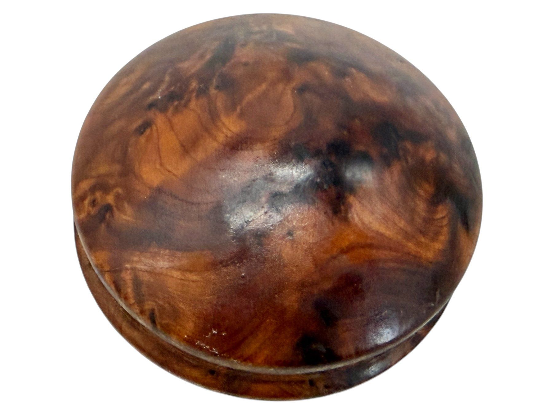 Barattoli: Boîte ancienne en loupe de thuya – Usato da Morges venduto da vintiques 6
