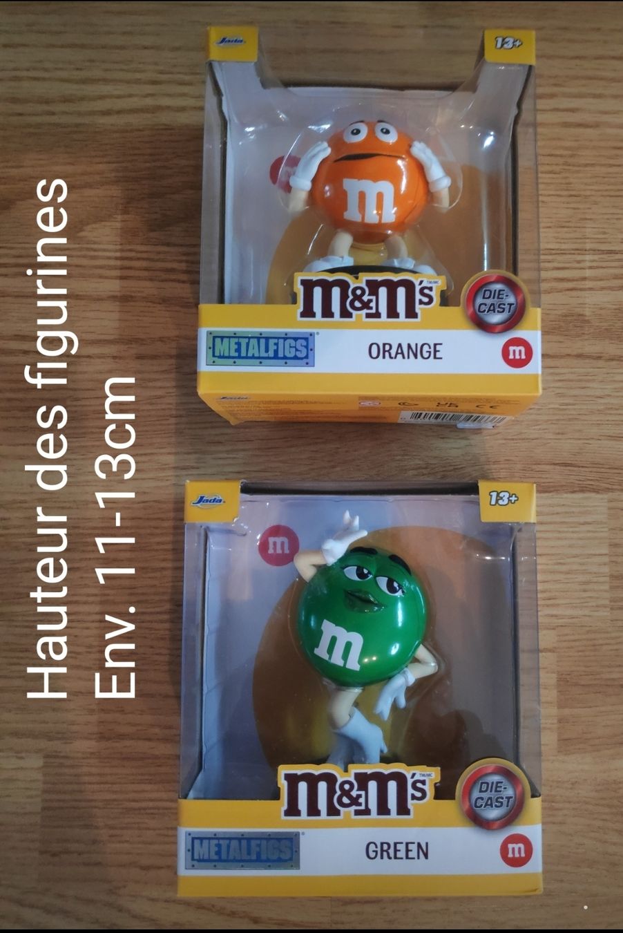 Statuette: Figurines M&M's vert et orange 13cm neuf – Nuovo e nell'imballaggio originale da Couvet venduto da fat_kyl7