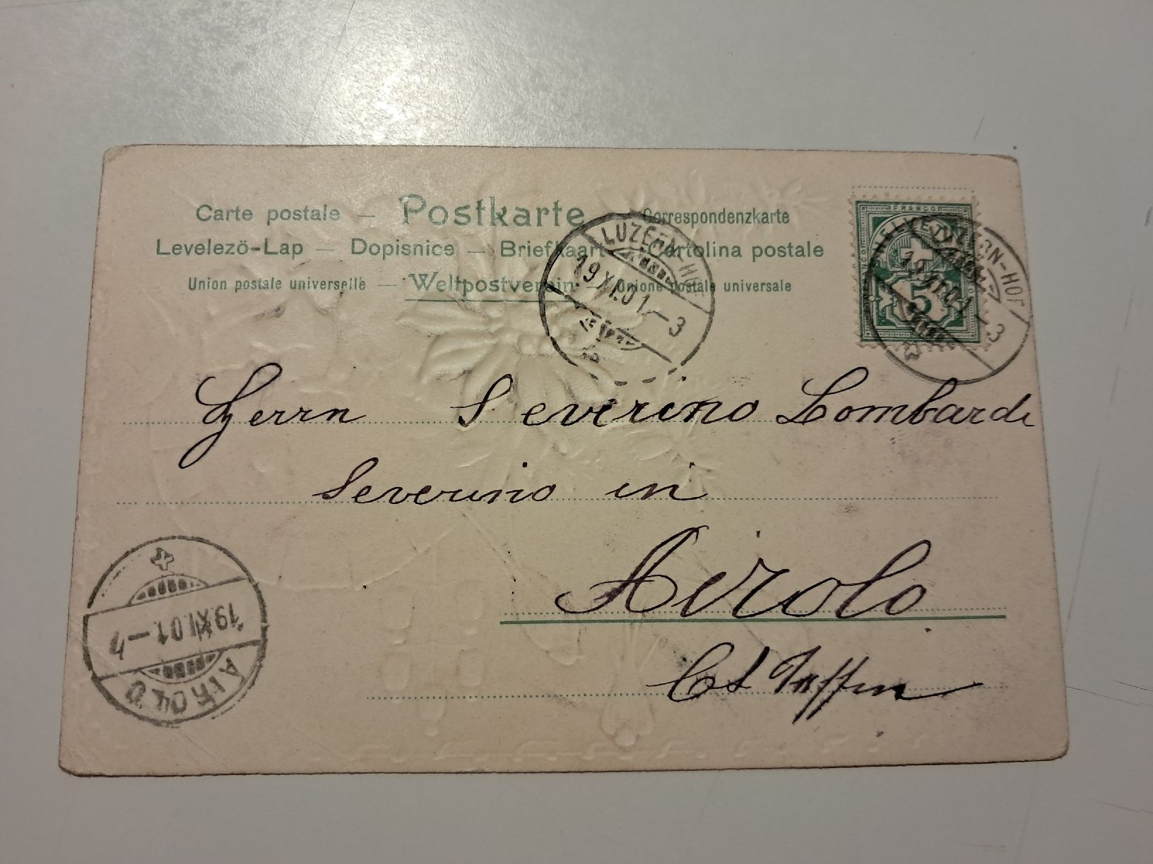 Cartoline postali: affettuoso saluto da Lucerna – Usato da Gorduno venduto da ema_7yhp 1