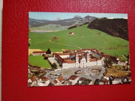 Einsiedeln Schwyz Flugaufnahme mit Kloster und Sihlsee