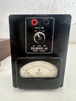 Vintage Zellweger AG Uster Messgerät mit Ledertasche