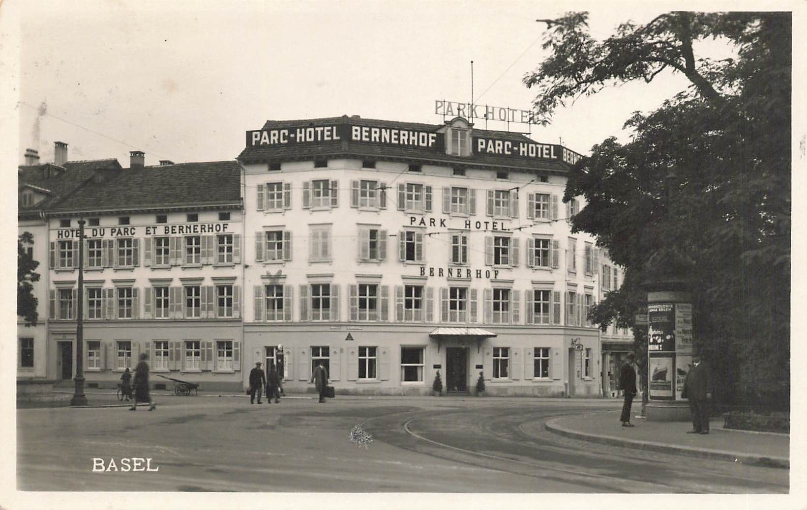 Cartoline postali: Basel (BS) Parc-Hotel Bernerhof – Usato da Biasca venduto da Blenio71