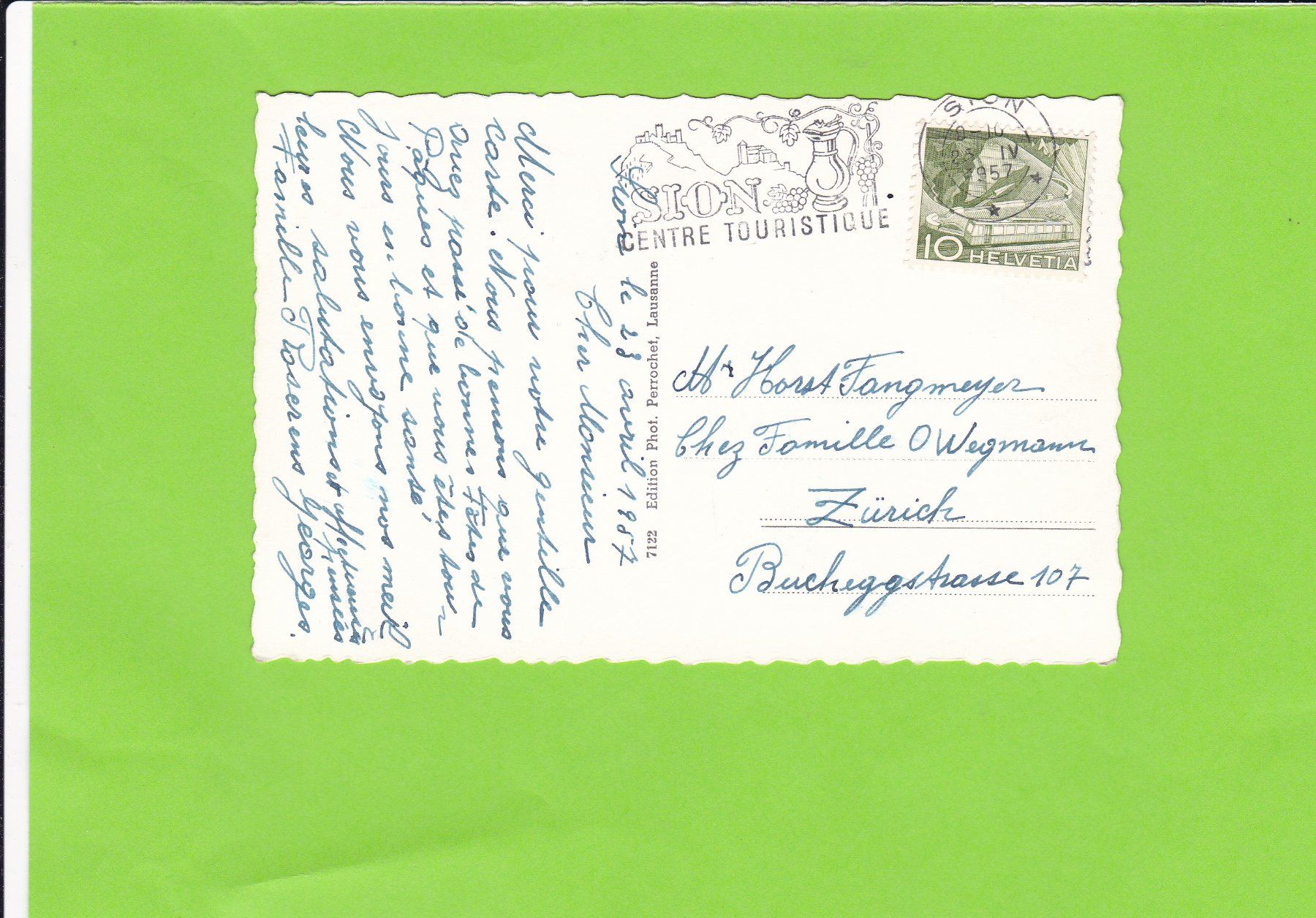 Cartoline postali: Sion – Usato da St. Peterzell venduto da neckertal 1