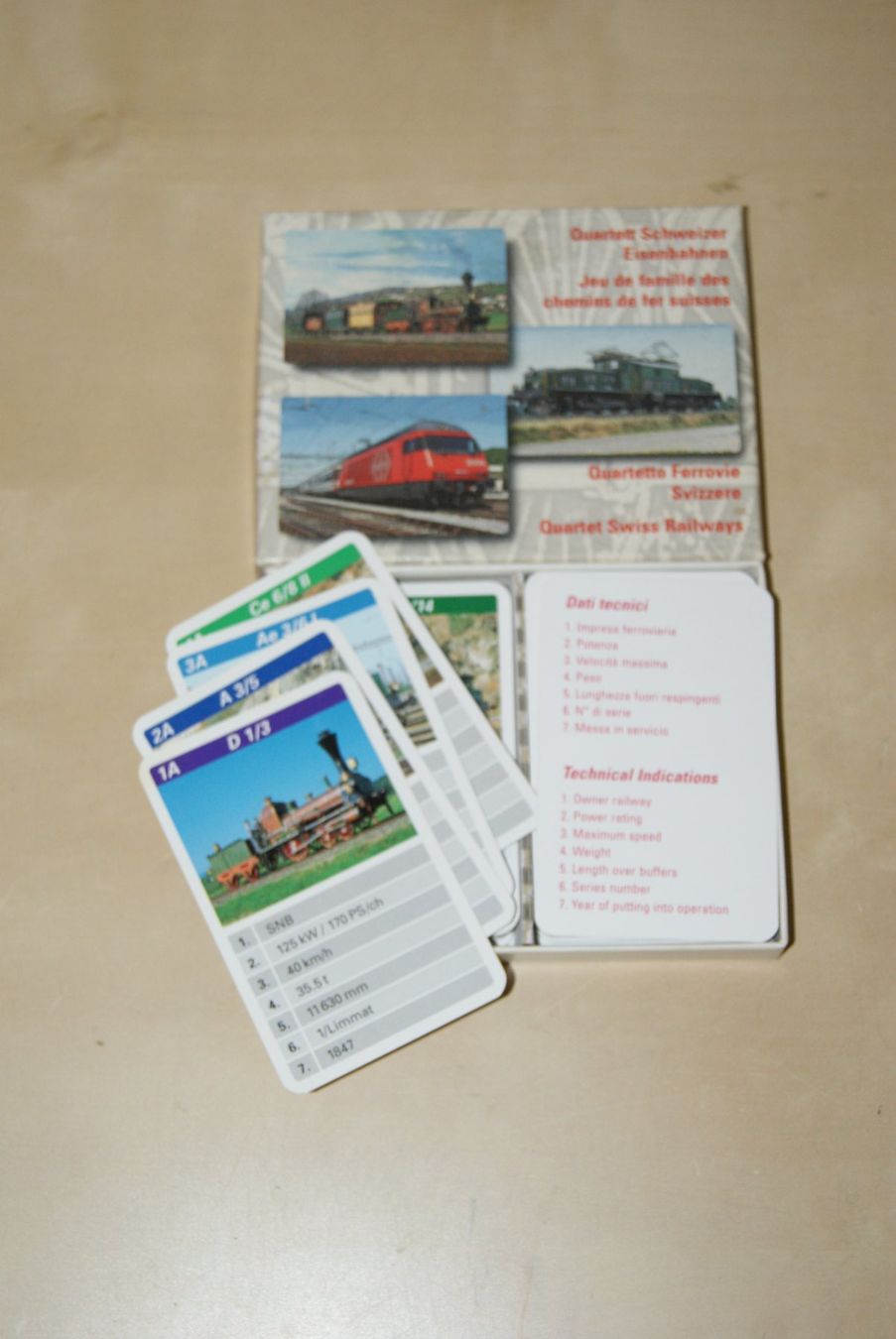 Spiele: Quartett Schweizer Eisenbahnen – Gebraucht aus Zürich von Widi1 2