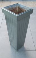 Pflanzgefäss Zink Metall hoch 90cm 36x36cm N.p. 135.-