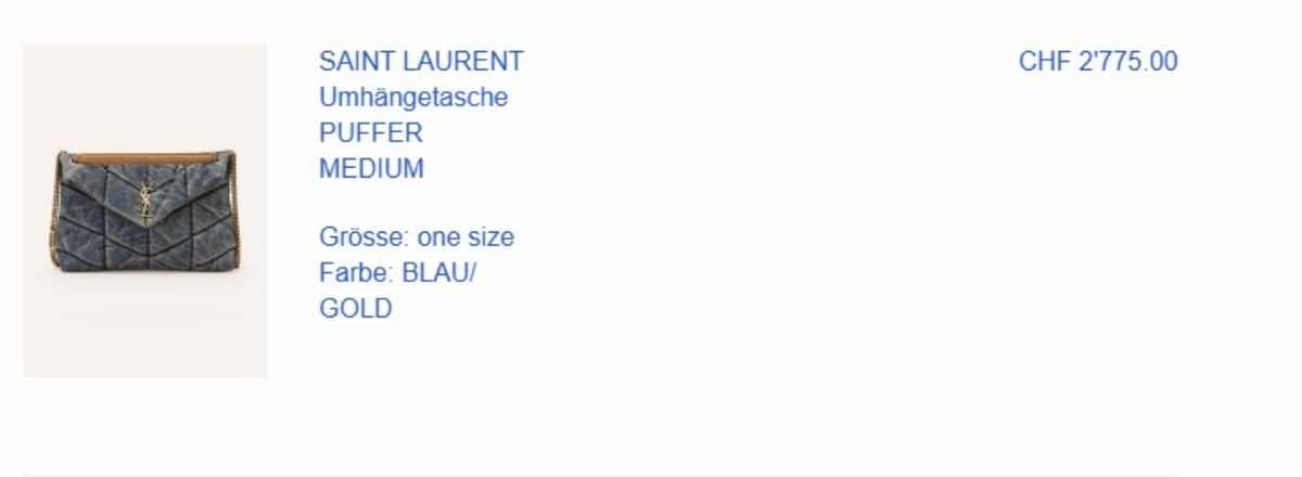 Saint Laurent Taschen für Damen: YSL Denim Bag – Neu (gemäss Beschreibung) aus Basel von Rinli01 1