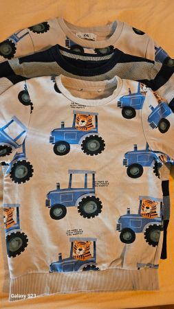 3x C&A Pullover, Gr. 128 und 122 Motiv Traktor, Top Zustand!