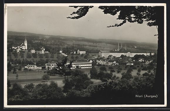 Cartoline postali: AK Muri, Blick auf das Kloster, 1939 – Usato da Berlin venduto da bartko-reher