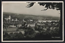 AK Muri, Blick auf das Kloster, 1939