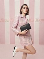 Miu Miu Long Black Leather Wallet