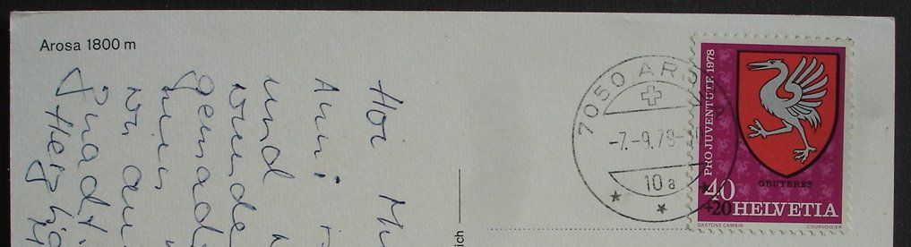 Cartoline postali: AROSA – Usato da Jona venduto da philajona 1