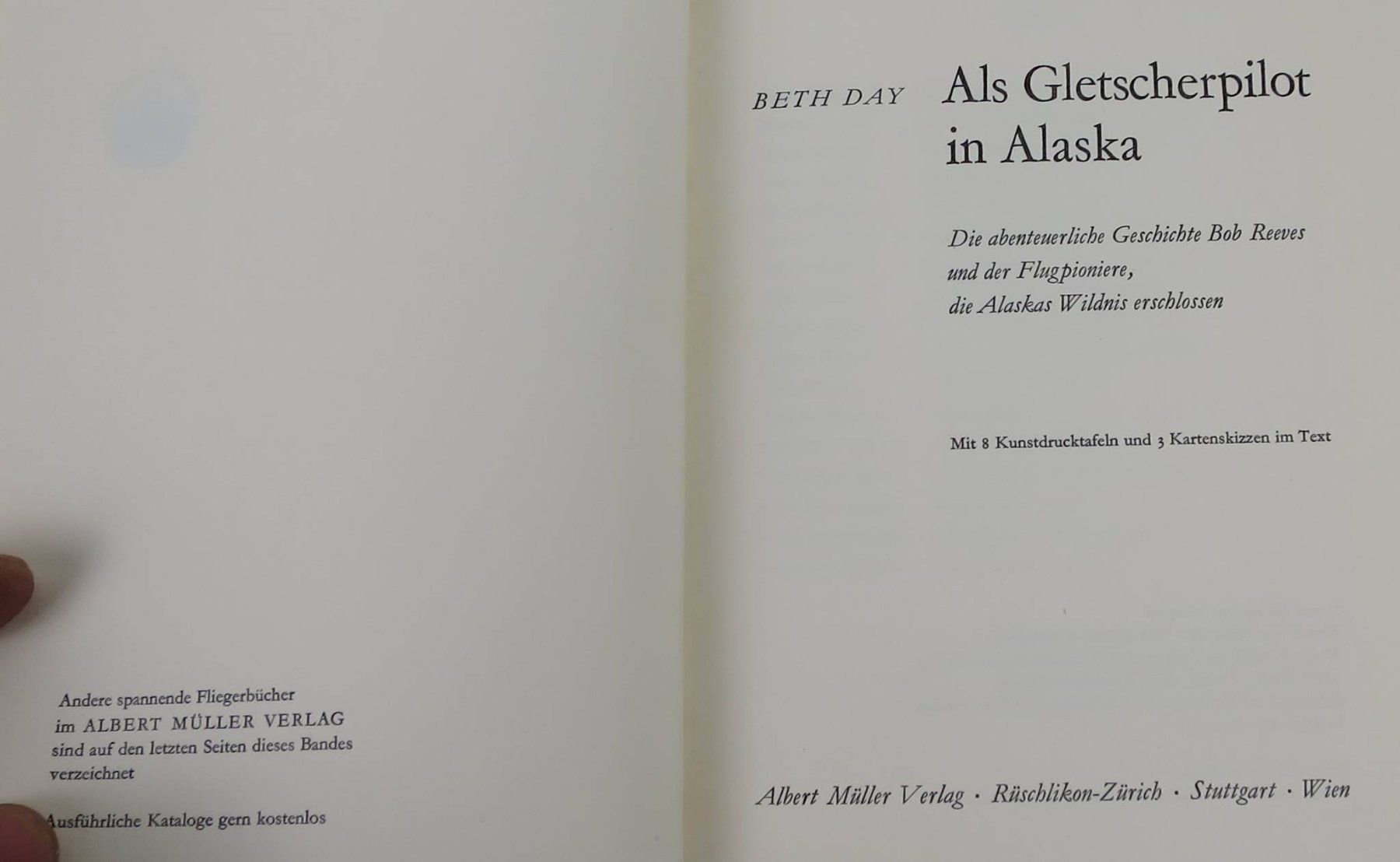 Livres: Als Gletscherpilot in Alaska – D'occasion à Zürich par 1.Simon 1