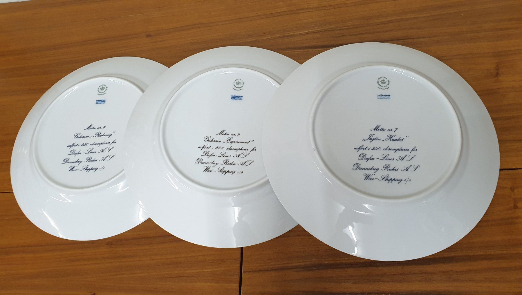 Royal Copenhagen Piatti: 3 Teller Royal Copenhagen Denmark – Usato da Emmen venduto da magelan 4