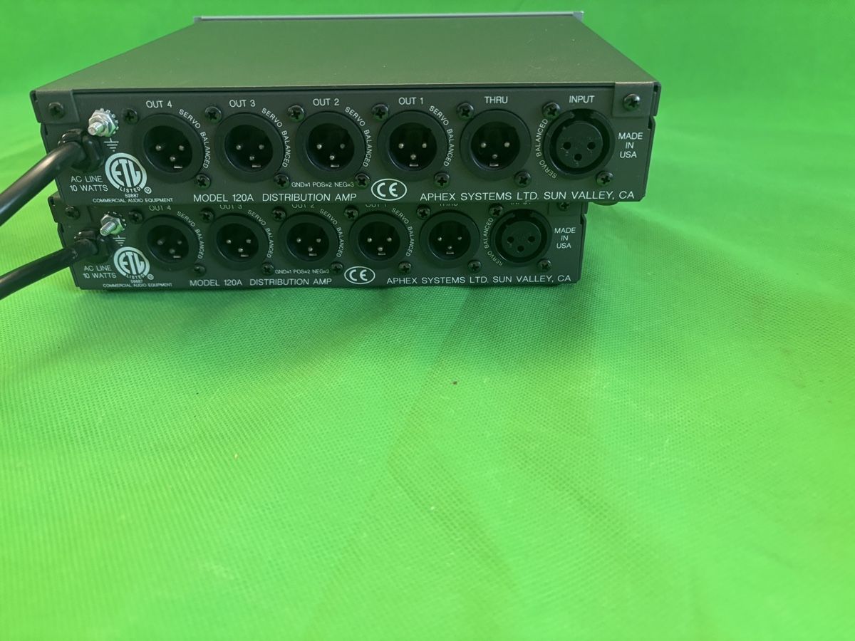 Convertitori: lot =2 Aphex Distribution Amplifier 120A Servo Balanced Set – Usato da Kilchberg ZH venduto da bionicdog 1