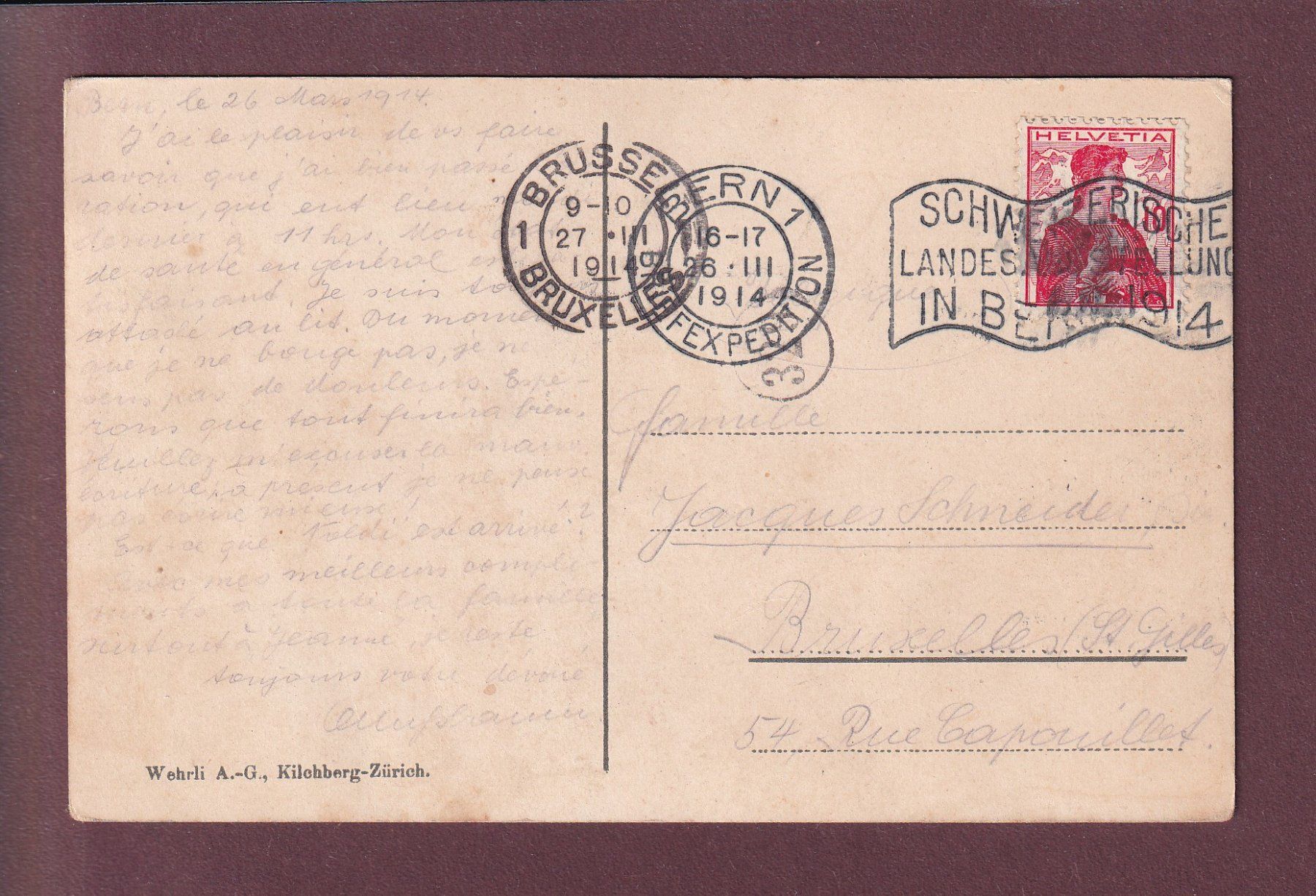 Cartoline postali: BERN - Bärengraben - 1914 – Usato da Pully venduto da nicecards 1