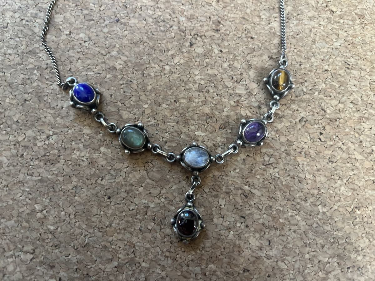 Catenine: Vintage Boho Collier 800 Silber Halbedelsteine - Top Zustand – Usato da Zuchwil venduto da MLV92 1