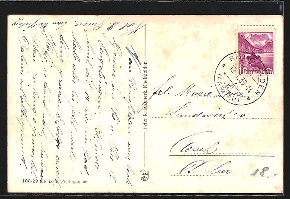 Cartoline postali: AK Rheinfelden, St. Josephskirche, 1939 – Usato da Berlin venduto da bartko-reher 1