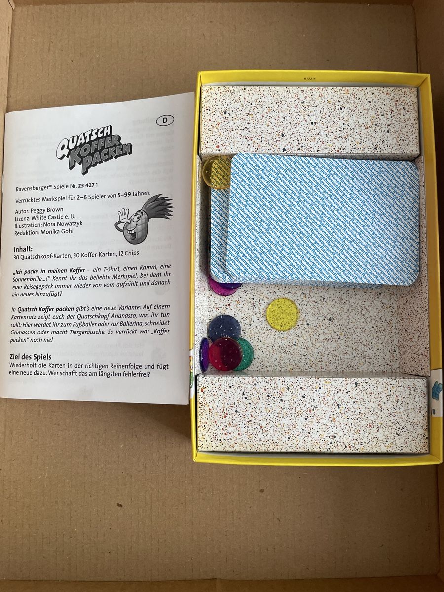 Ravensburger Spiele: Quatsch Koffer packen Ravensburger – Gebraucht aus Vordemwald von Youko 1