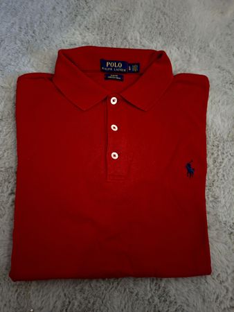 Polo Ralph Lauren chemise rouge taille L slim fit homme