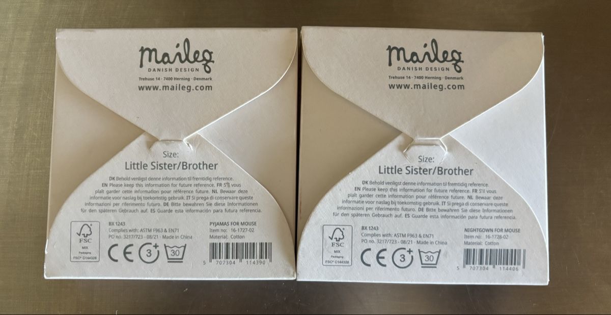 Maileg Jouets: Mäusepyjama Maileg..Neu.. – Neuf (Voir description) à Hünenberg par Smile77.. 4