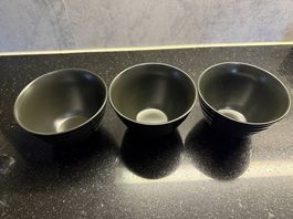 SCHWARZE SCHALEN 3ER-SET