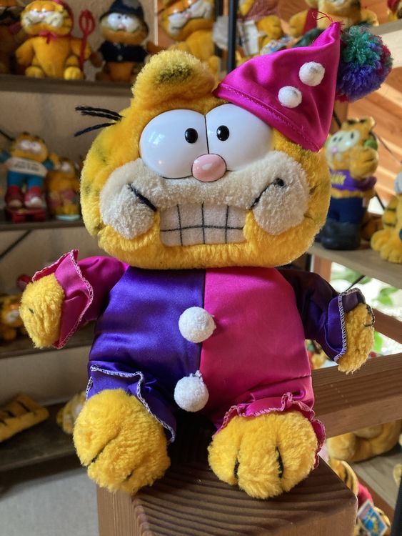 Garfield Fasnachts Clown Plüschtier Stofftier Rarität (Gebraucht) in ...