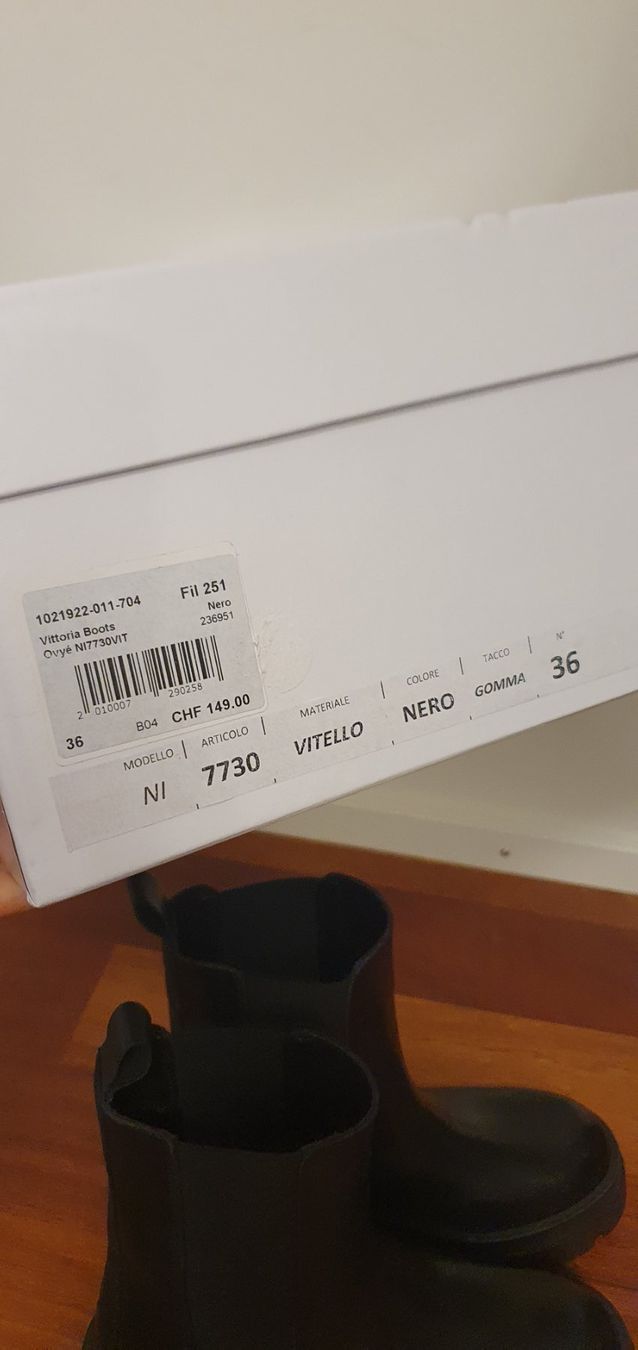 Damenschuhe: Boots Stiefelette NEU schwarz Echtleder Grösse 36 – Neu und originalverpackt aus Stansstad von InStyle8 7