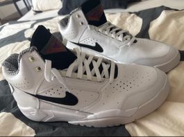 Nike Air Flight Lite Mid White Black Purple Shoes Sneakers