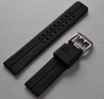 22mm Rubberstrap, Uhrenarmband Tawatec, 2 Pins (Federstege)