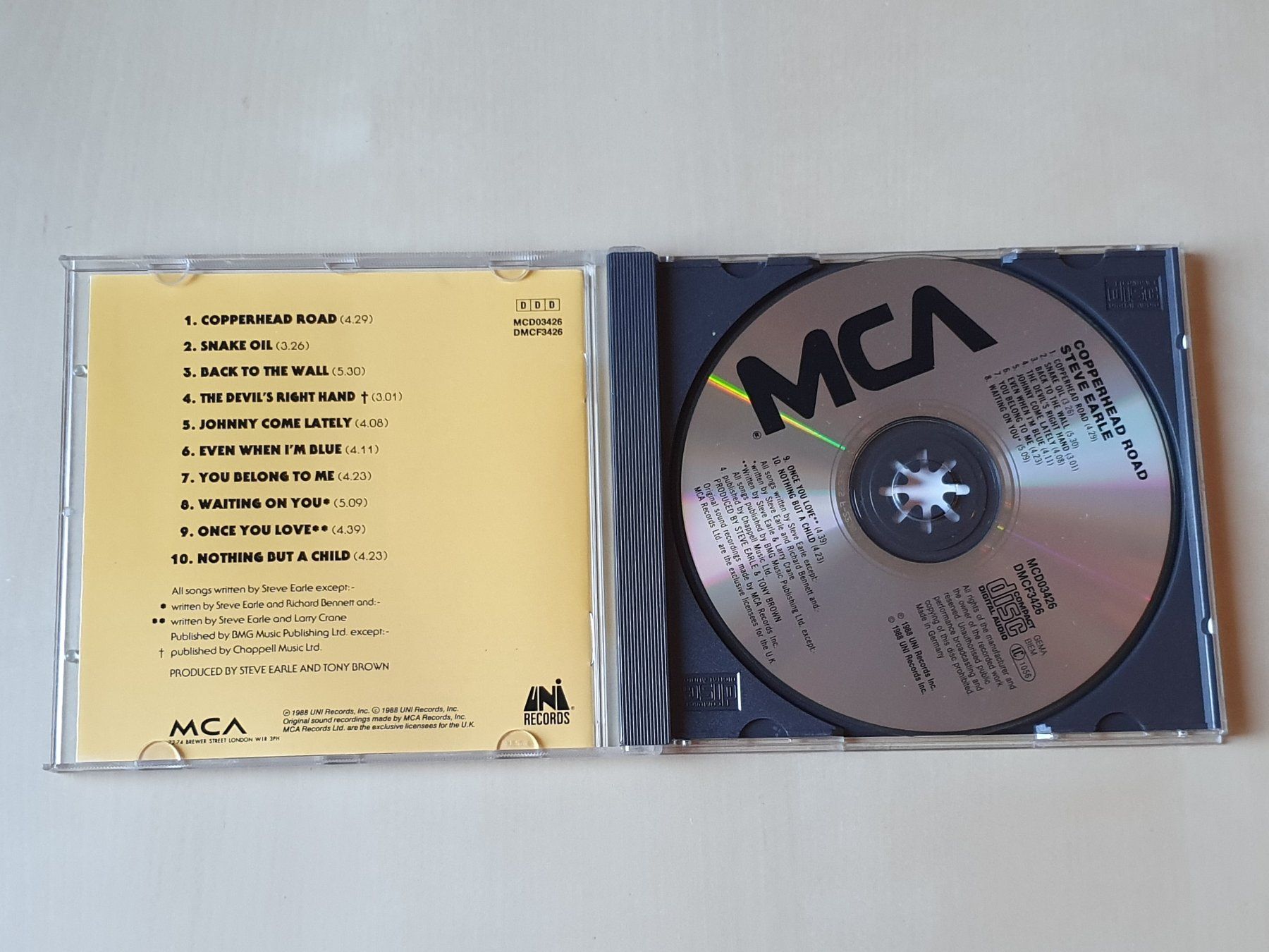 CDs: Steve Earle Copperhead Road – Gebraucht aus Stansstad von collectorsshop 2