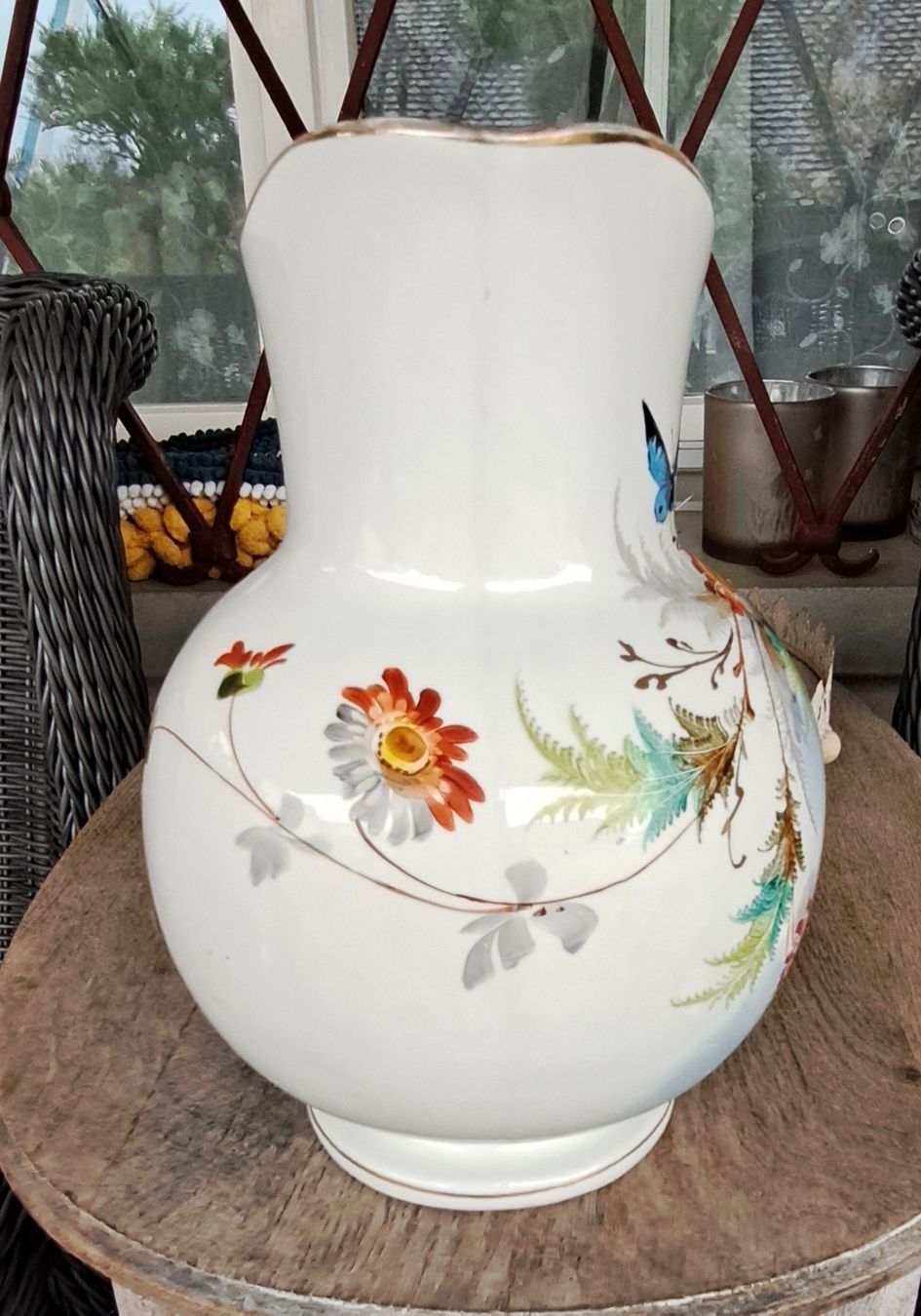 Vasi & Recipienti: Wunderschöne Vintage Krug/Vase mit Blumenmuster, – Usato da Langrickenbach venduto da Eve088 1