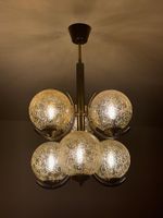 Vintage Space Age Mid Century Sputnik Lampe 70er 6x Eisglas