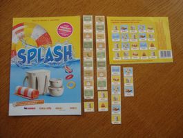 Coop SPLASH 1 volle Sammelkarte plus 29 Märkli zum einkleben