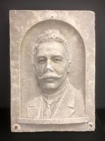 Tolles Relief, Mann Schnurrbart, Gips / Entwurf, Gussmodell