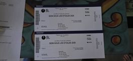 2 billets Sion sous les étoiles sa 18 juillet Tozzi, star Ac