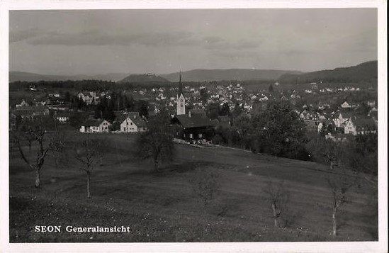 Cartoline postali: Seon AG Ortsansicht  , 1942 – Usato da Solothurn venduto da Bepposol
