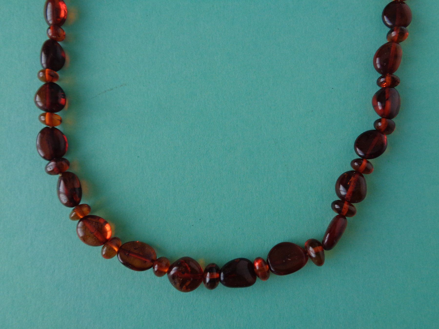 Catenine: Natur Bernstein Kette - Collier 46 cm. – Usato da Chur venduto da omonia 1