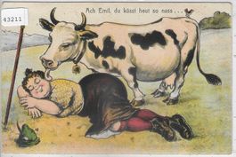Humor - Ach Emil, du küsst heut so nass - Kuh