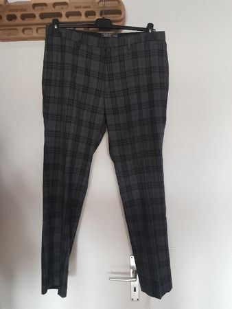 pantalon à motif style tartan taille 44