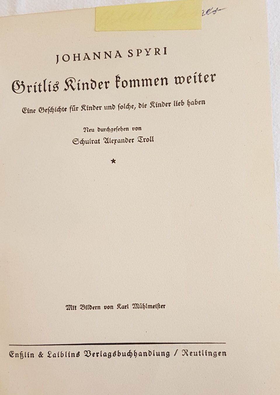 Libri: Gritlis Kinder – Usato da Winterthur venduto da ursin0718 1