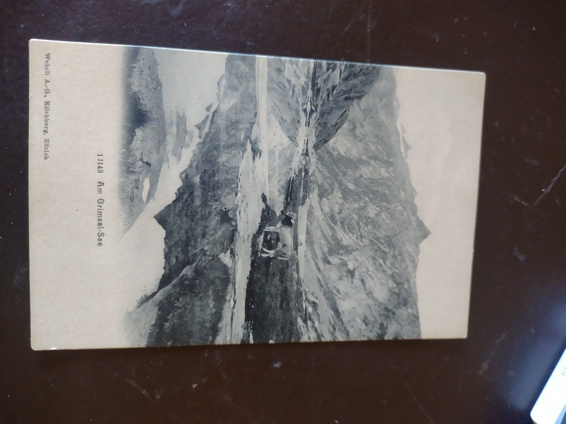 Ansichtskarten: Sehr alte Postkarte vom Grimsel – Gebraucht aus Appenzell-Steinegg von lichs