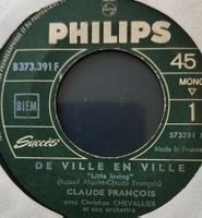 Vinyl-Single Claude Francois - De Ville En Ville