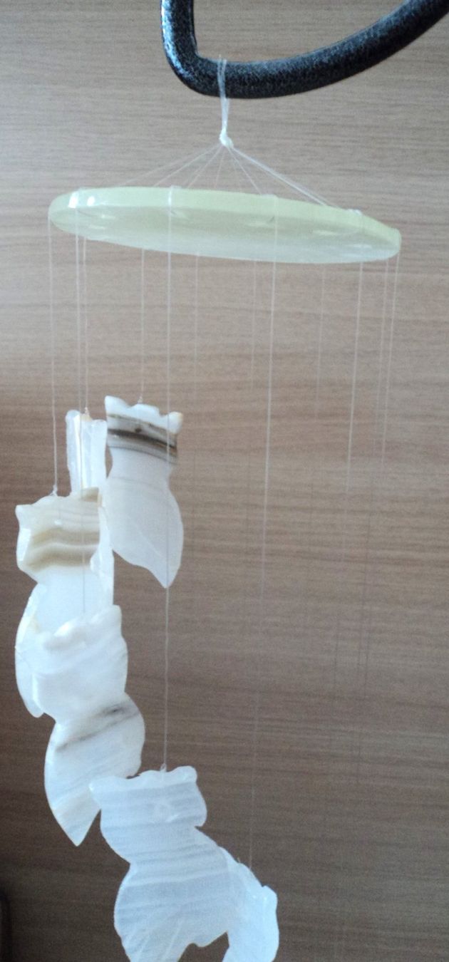 Sonstige Dekorationen & Accessoires: Windspiel Stein Eulen Figuren – Gebraucht aus Basel von maripas17 1