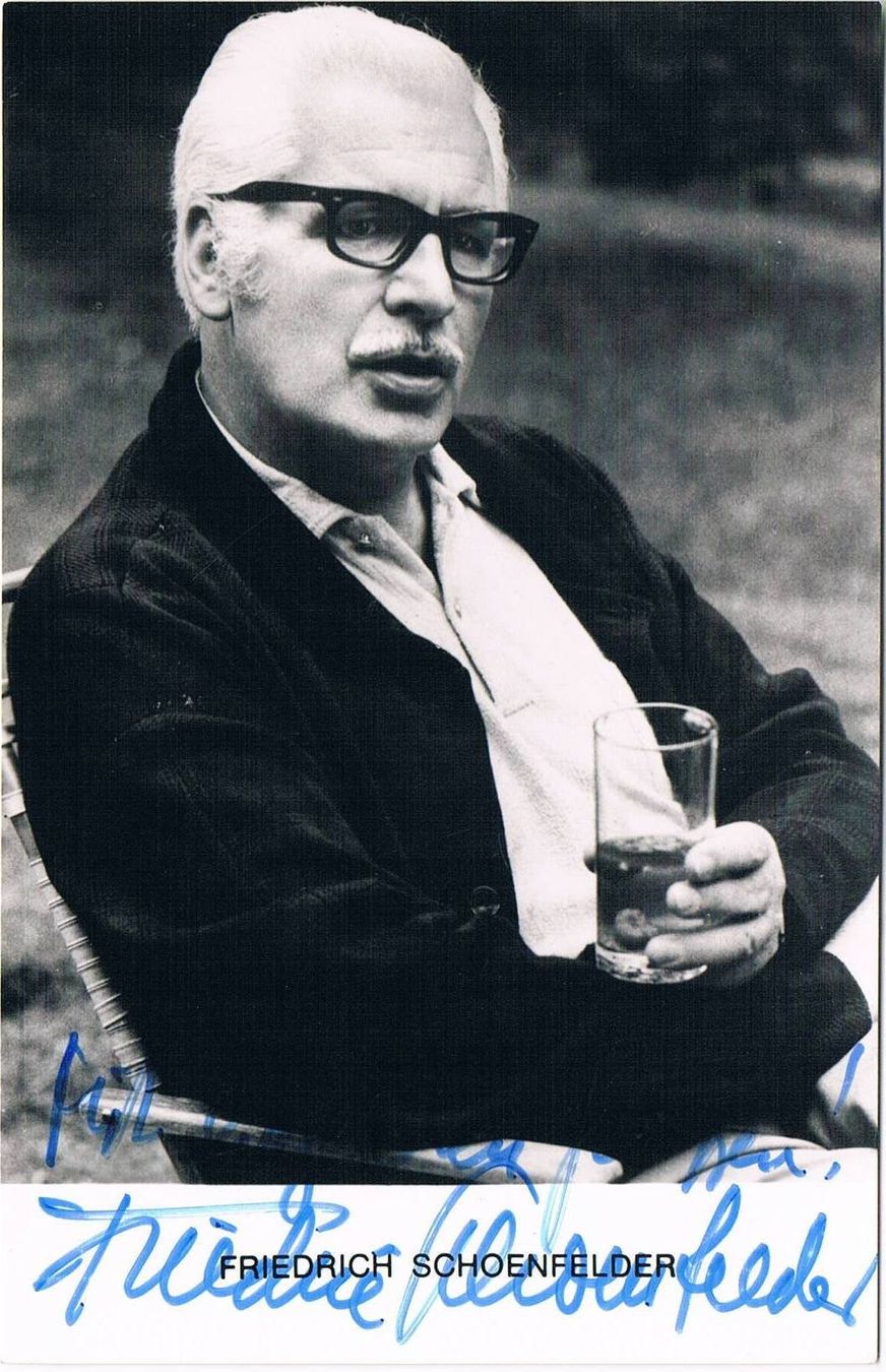 Autogramme: Friedrich Schoenfelder 1916-2011 Autogramm Vintage Foto 9x14 – Gebraucht aus Bischofszell von Gottselig