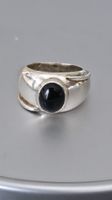 Bague argent 925 – pierre noire – 14 g