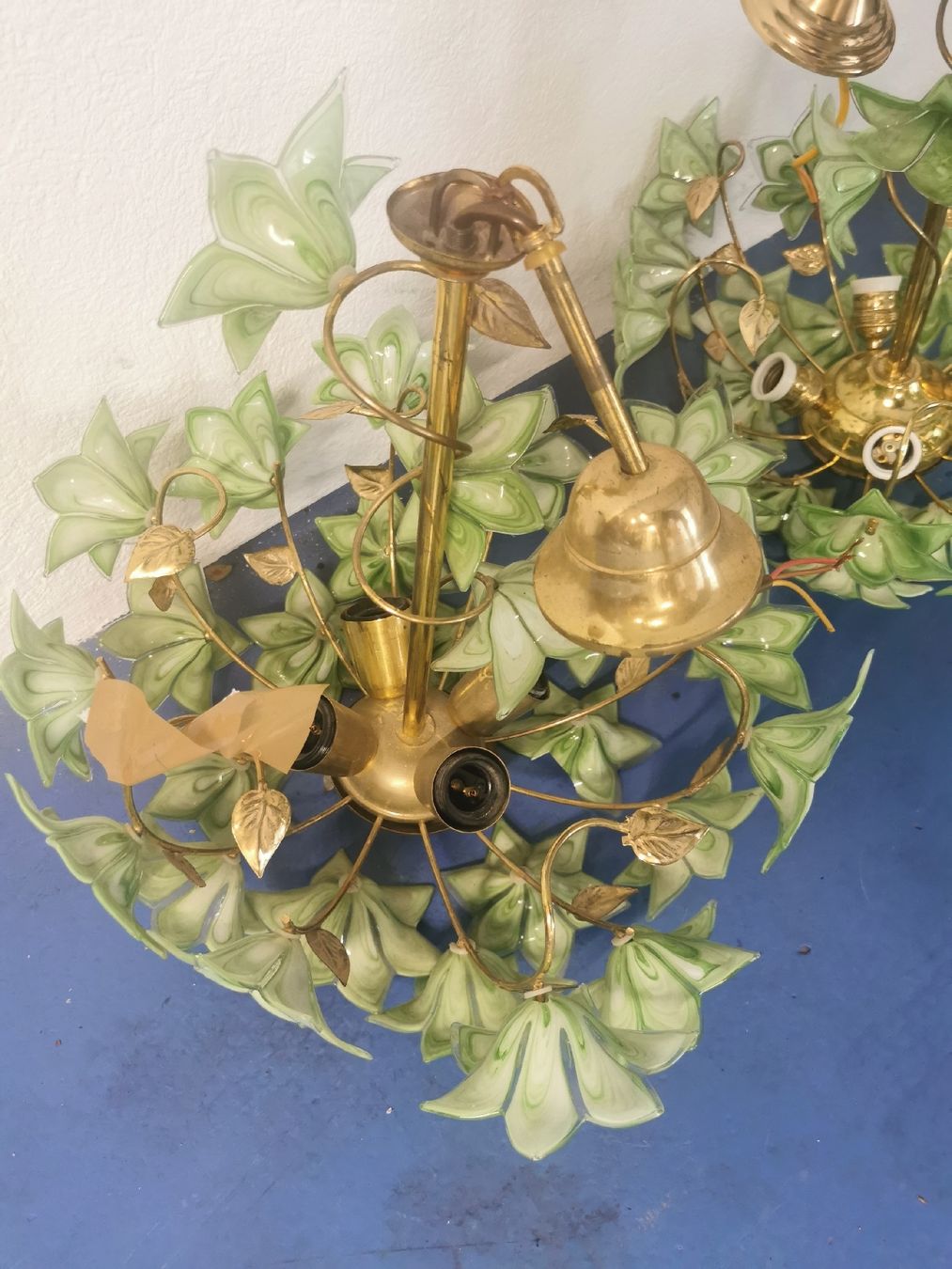 Lampade: Zwei Vintage Glasblütenlampen – Usato da Buchrain venduto da Blue_Marlin 4